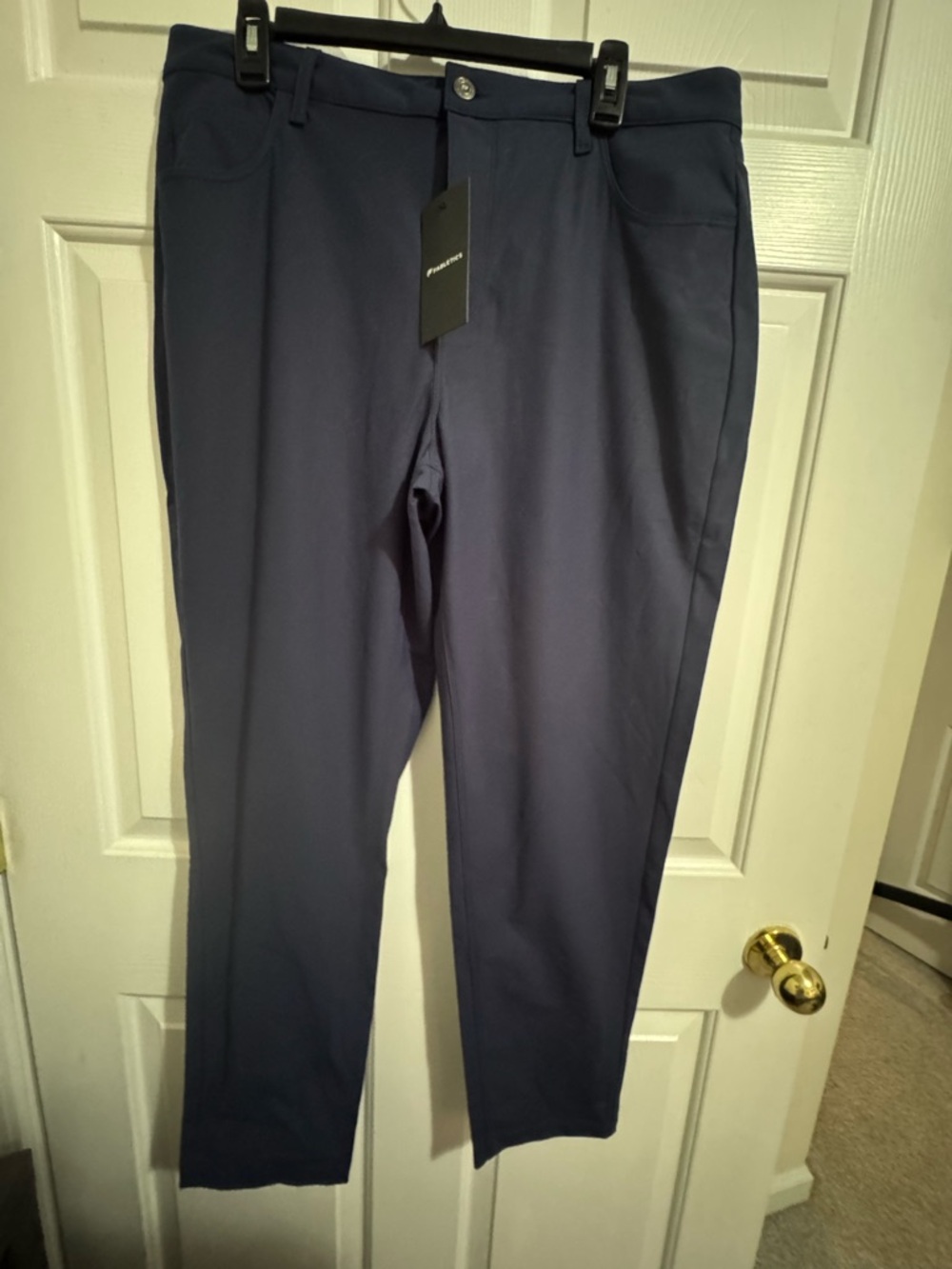 Fabletics Men's Navy Blue Stretch Chinos